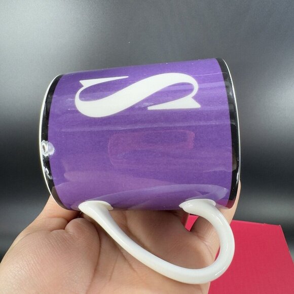 Lenox Kate Spade Wickford Letter Day Mug S Monogram Stripes Monogram 10 OZ W Box - Picture 13 of 14